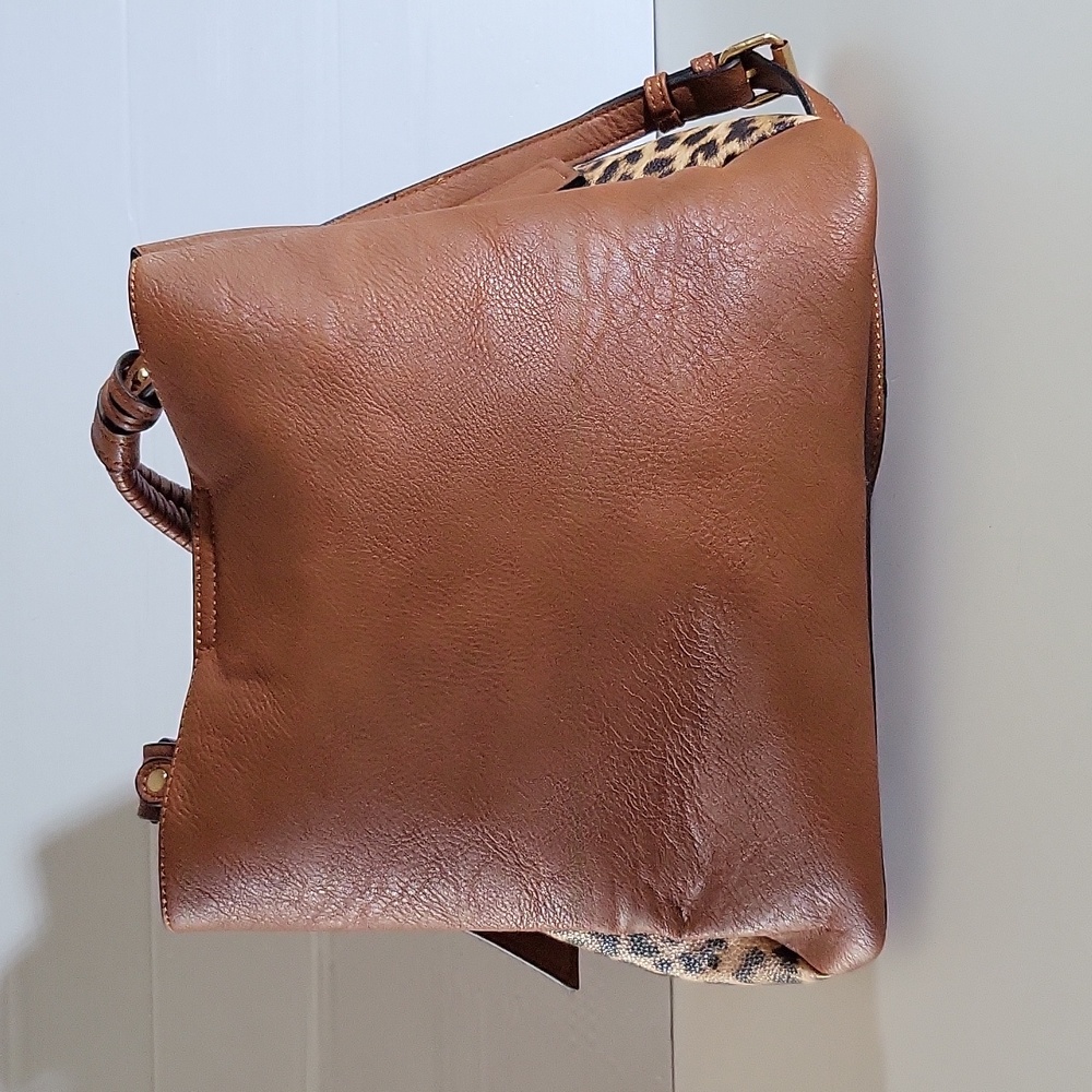 JEN & CO. Hobo Bag Boho Bag - Shoulder Bag Olivia Animal Print Contrast Hobo - Picture 3 of 8